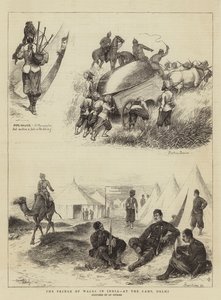 Le prince de Galles en Inde, au camp, Delhi
